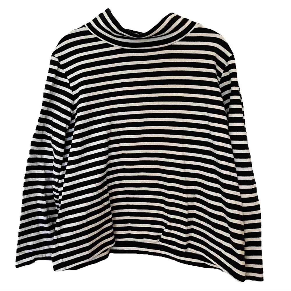 JCrew Boatneck Striped Long Sleeve Top